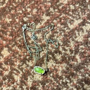Kendra Scott Green Pendant Necklace